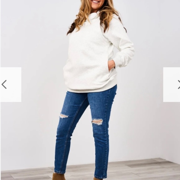 Latched Mama Gray Oversized Hoodie - Picture 5 of 6